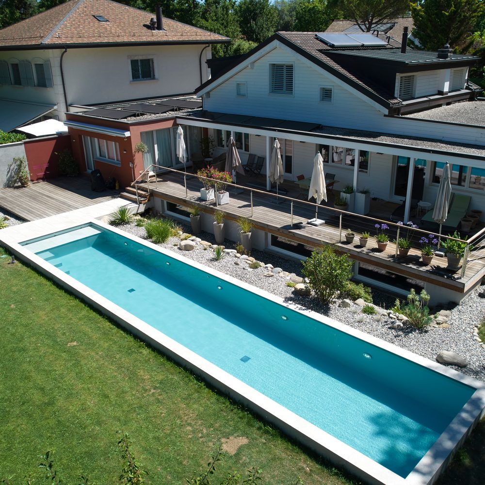 Couloir de nage extérieur - Piscine Spas by Carré Vert